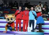 Awards presented to Artistic Gymnastics World Cup winners in Baku