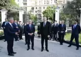 Ilham Aliyev and Shavkat Mirziyoyev open new building of Uzbekistan&#039;s Embassy in Baku