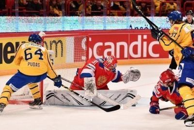 Russian hockey team defeated by Swedes in 2nd round of Sweden Hockey Games