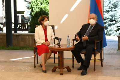 Armenian President's wife tested positive for Covid-19 