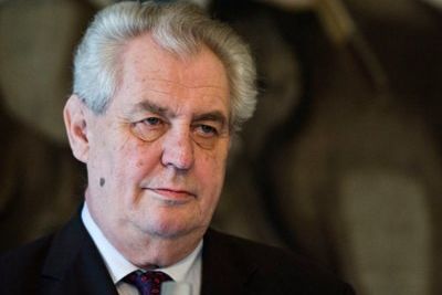 An ambulance took the Czech president to a military hospital