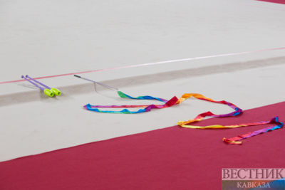 Dina Averina wins gold at Rhythmic Gymnastics Championships in hoop exercise