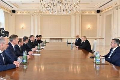 Ilham Aliyev receives governor of Russia's Astrakhan region