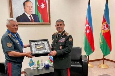 Azerbaijani defense ministry leaves for Kazakhstan