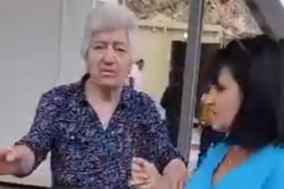 Armenian woman thanks Azerbaijani servicemen and doctors while passing Lachin checkpoint