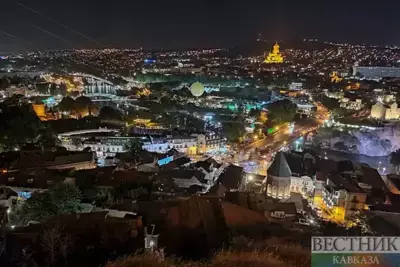 Residents of Tbilisi take part in evening protest against law on foreign agents