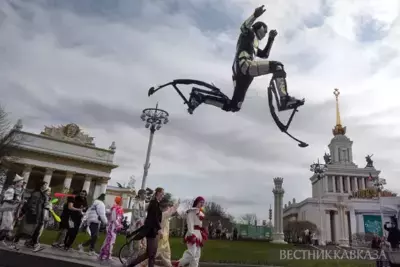 International Circus Day celebrated with colorful procession in Moscow at VDNH