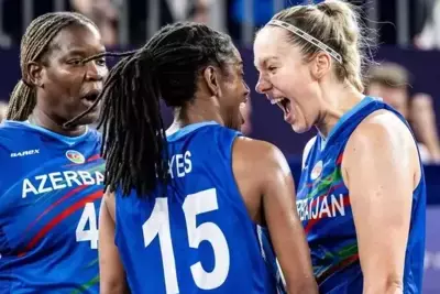 Azerbaijani women's basketball team defeats U.S. at Olympics