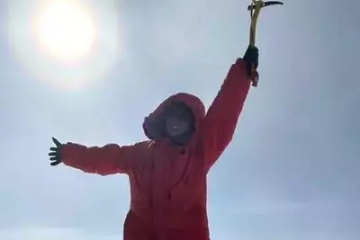 Kazakh mountaineer conquers Antarctica's summit