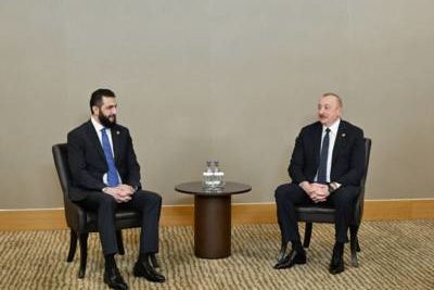 Azerbaijani President meets with Ahmed Al-Sharaa