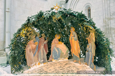 Православный вертеп Рождества Христова