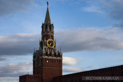 Вид на Спасскую башню Кремля