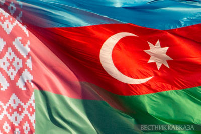 Флаг Беларуси и Азербайджана
