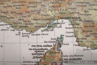 Карта Ормузского пролива