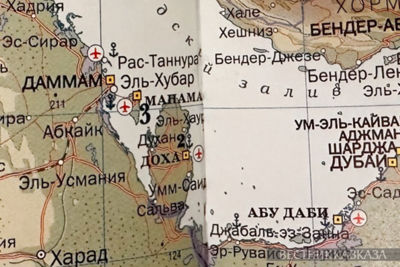 Карта Катара