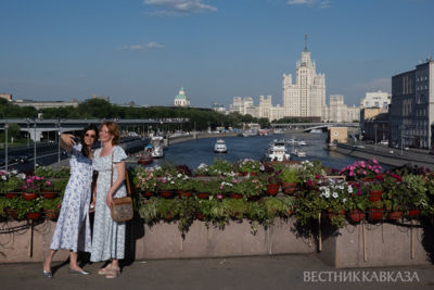 Tourists in Moscow