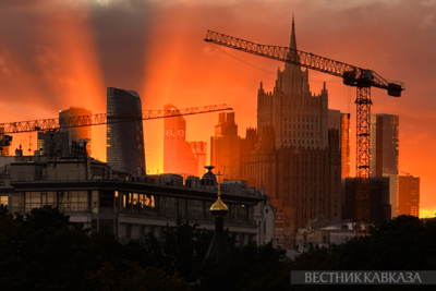 Sunset in Moscow